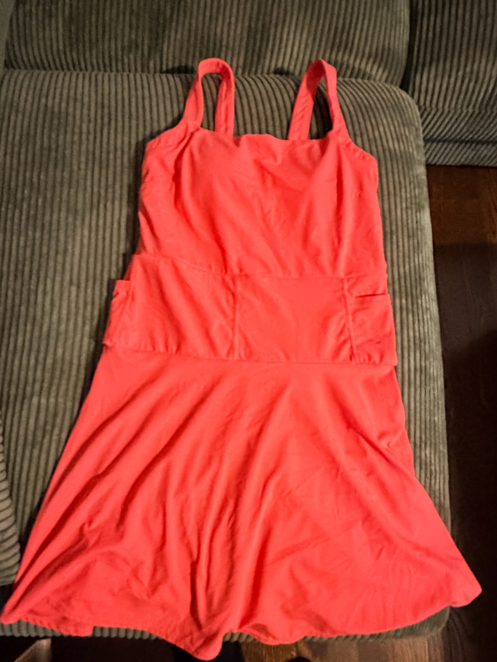 JoyLab Bright Coral Pink Tank Dress